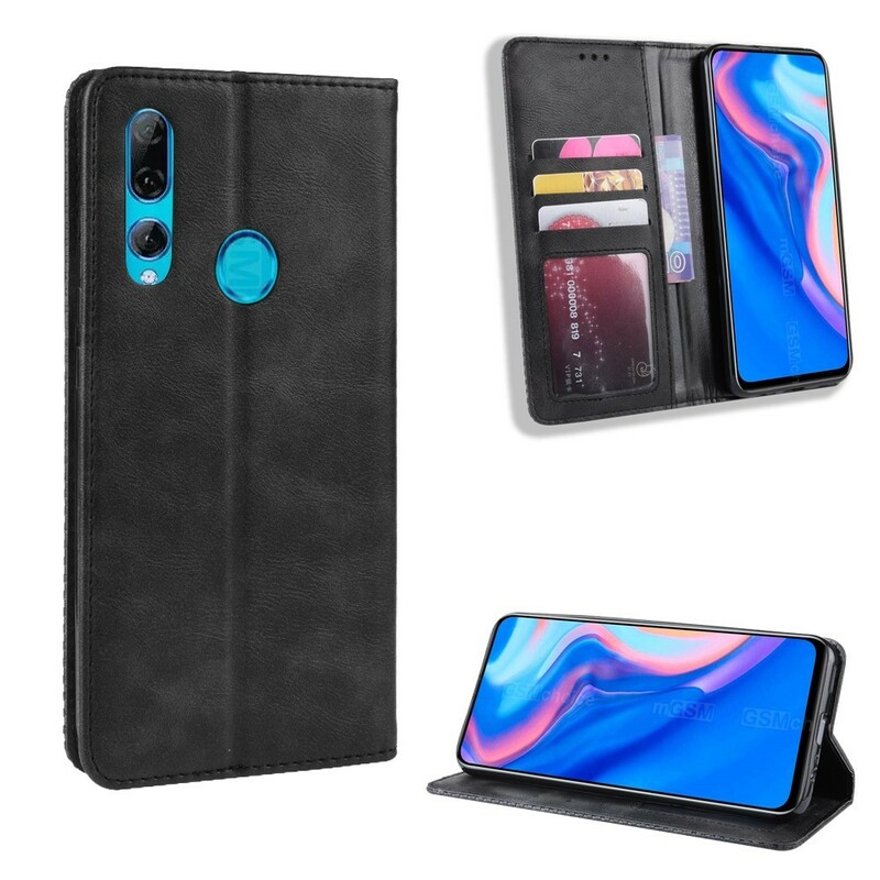 Flip Cover Huawei P Smart Z Effet Cuir Vintage Stylisé