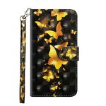 Housse Xiaomi Redmi Note 7 Papillons Jaunes