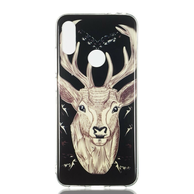 Coque Xiaomi Redmi Note 7 Cerf Majestueux Fluorescente