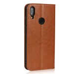 Flip Cover Xiaomi Redmi Note 7  Cuir Véritable Vieilli