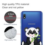 Coque Samsung Galaxy A10 Transparente Panda Triste