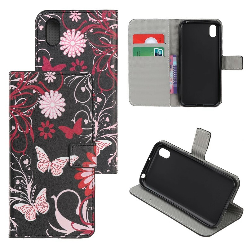 Housse Huawei Y5 2019 Papillons et Fleurs