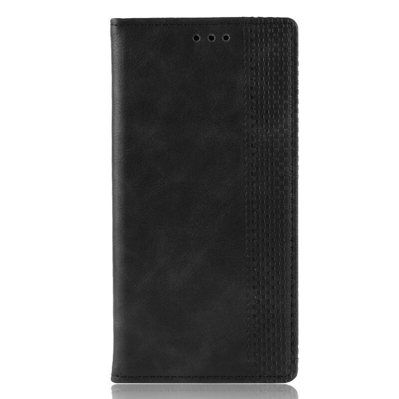 Flip Cover Huawei Y5 2019 Effet Cuir Vintage Stylisé