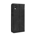 Flip Cover Huawei Y5 2019 Effet Cuir Vintage Stylisé