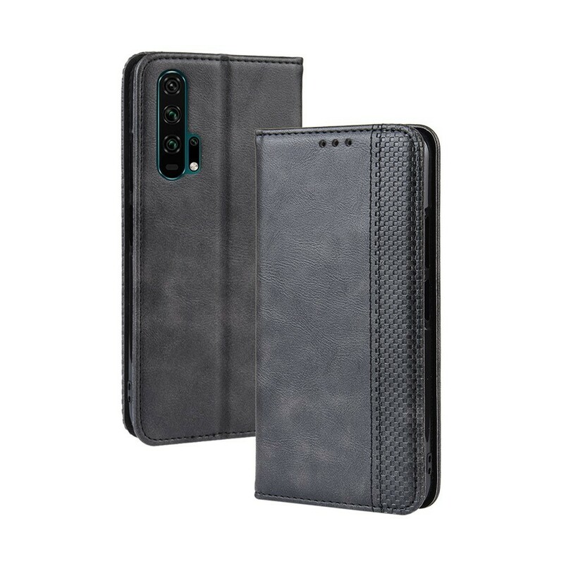 Flip Cover Honor 20 Pro Effet Cuir Vintage Stylisé