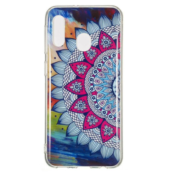 Coque Samsung Galaxy A20e Mandala Coloré Fluorescente