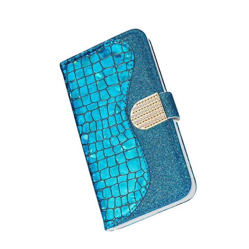 Housse Samsung Galaxy A20e Croco Diamants