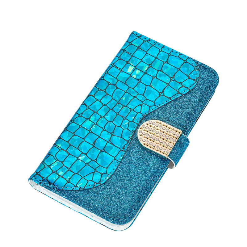 Housse Samsung Galaxy A20e Croco Diamants