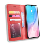 Flip Cover Xiaomi Mi A3 Effet Cuir Vintage Stylisé