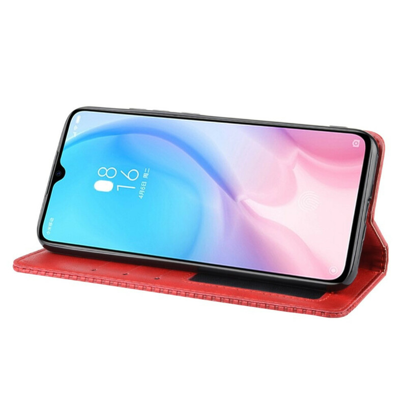 Flip Cover Xiaomi Mi A3 Effet Cuir Vintage Stylisé