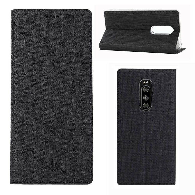 Flip Cover Sony Xperia 1 Texturée