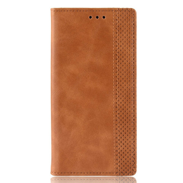 Flip Cover Oppo Reno 10x Zoom Effet Cuir Vintage Stylisé