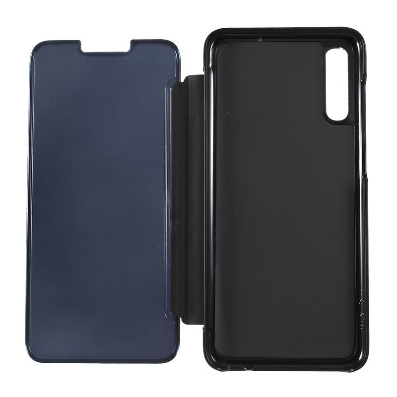 View Cover Samsung Galaxy A70 Miroir Et Effet Cuir