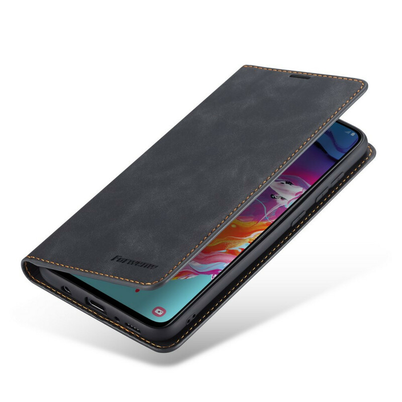 Flip Cover Samsung Galaxy A70 Effet Cuir FORWENW