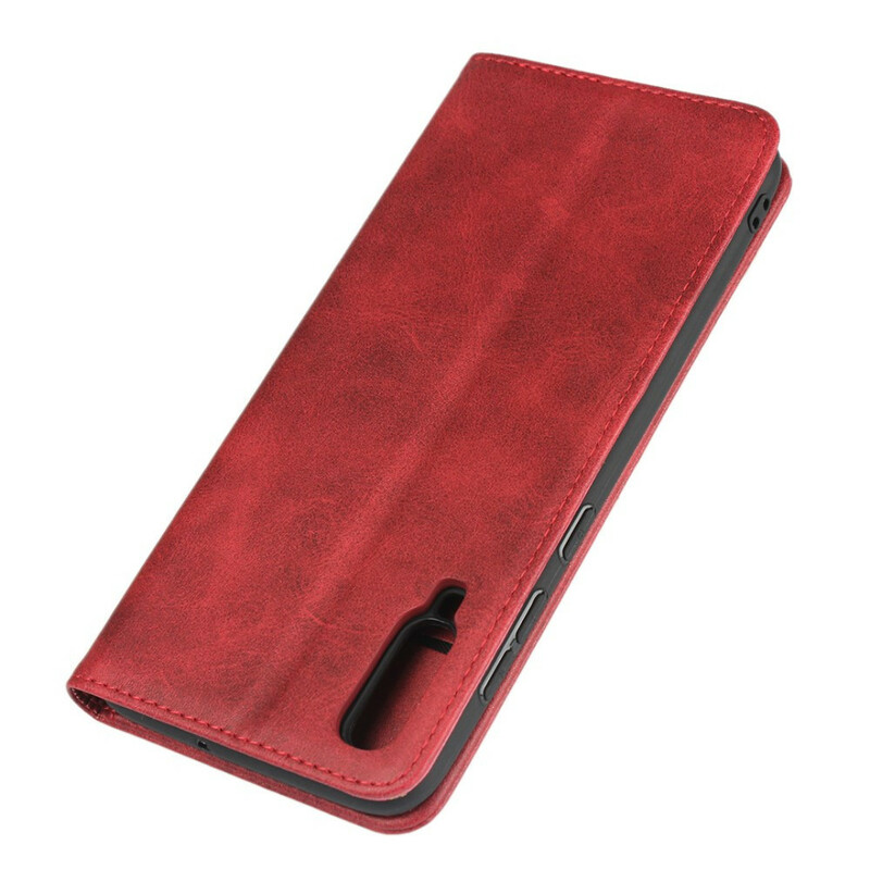 Flip Cover Samsung Galaxy A70 Style Cuir Sobriété