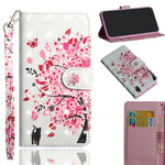 Housse Samsung Galaxy Note 10 Plus Arbre Rose