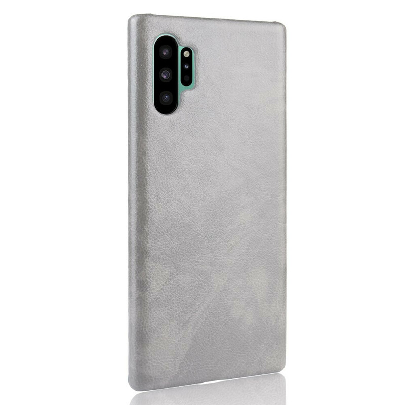 Coque Samsung Galaxy Note 10 Plus Effet Cuir Litchi Classique