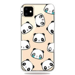 Coque iPhone 11 Pandas Sentimentaux