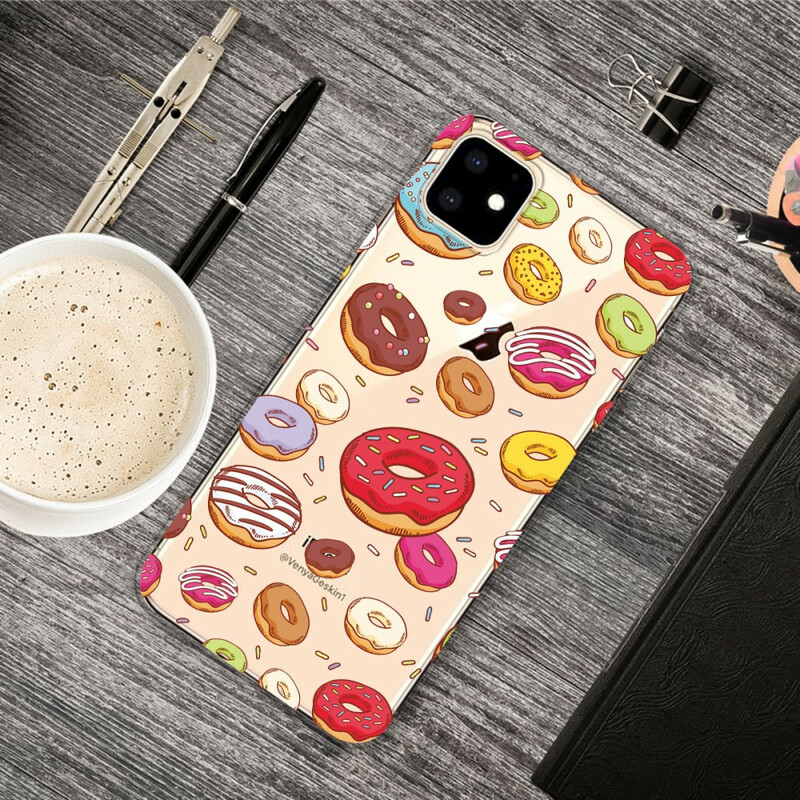 Coque iPhone 11 Love Donuts