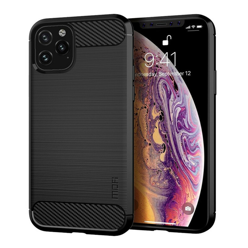 Coque iPhone 11 Pro Fibre Carbone Brossée MOFI