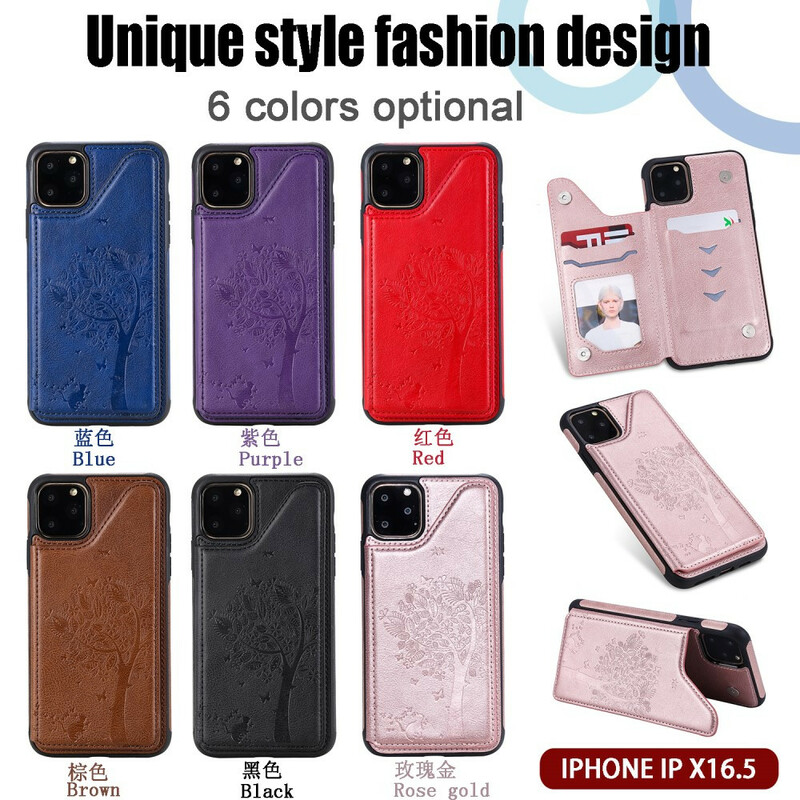 Coque iPhone 11 Cat Print Multi Fonctionnelle