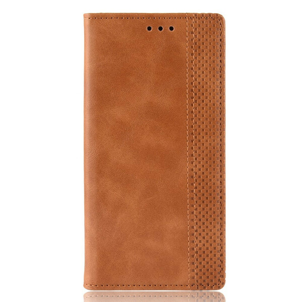 Flip Cover LG G8 ThinQ Effet Cuir Vintage Stylisé