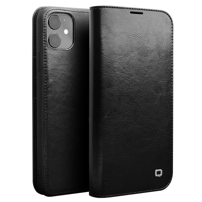 Flip Cover iPhone 11 Véritable Cuir Qialino