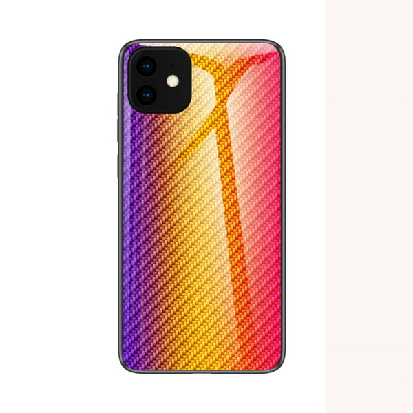 Coque iPhone 11 Pro Verre Trempé Fibre Carbone