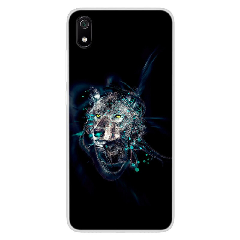 Coque Xiaomi Redmi 7A Loup Couleur