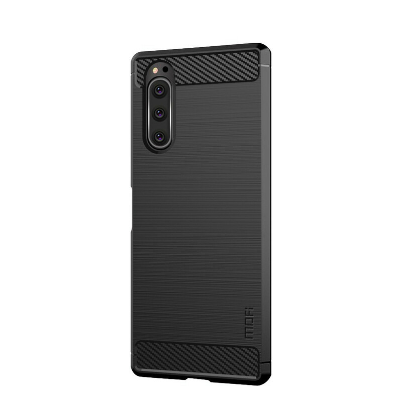 Coque Sony Xperia 5 Fibre Carbone Brossée MOFI