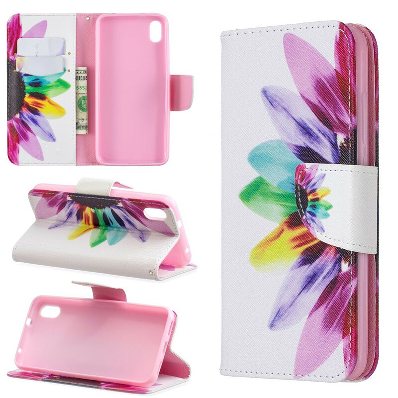 Housse Xiaomi Redmi 7A Fleur Aquarelle