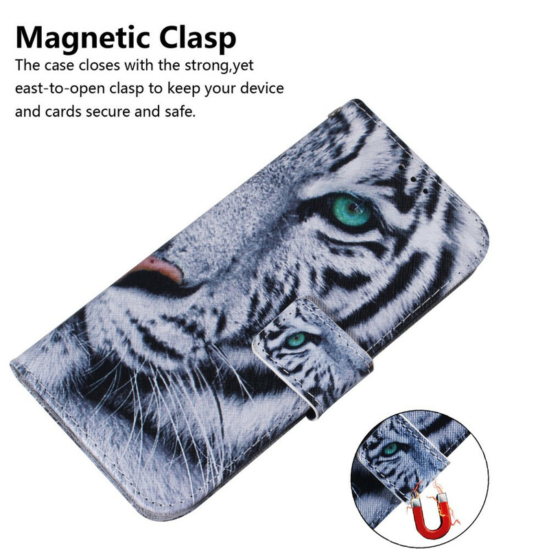 Housse Xiaomi Redmi Note 9 Pro Face de Tigre