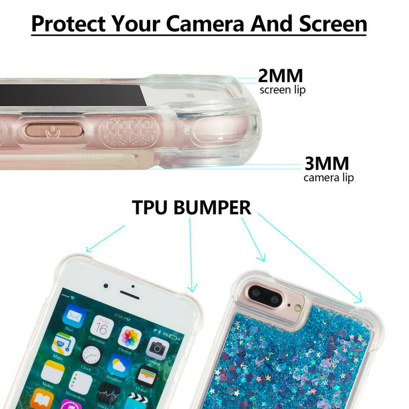 Coque iPhone 8 Plus / 7 Plus Désires Paillettes