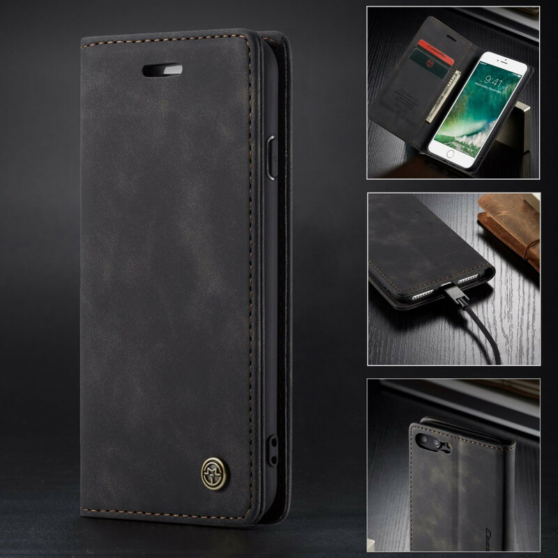 Flip Cover iPhone 8 Plus / 7 Plus CASEME Simili Cuir