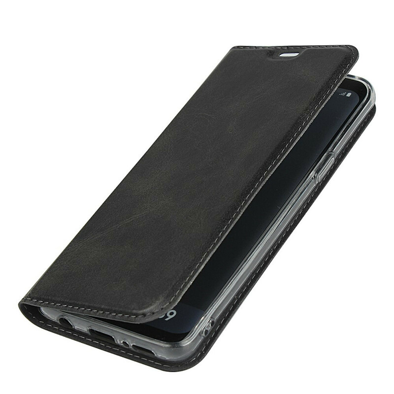 Flip Cover Samsung Galaxy S9 Simili Cuir Class à Lanière