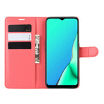 Housse Oppo A9 2020 Simil Cuir Litchi