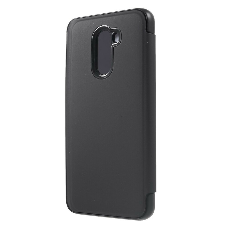 Flip Cover Xiaomi Pocophone F1 Miroir et Effet Cuir