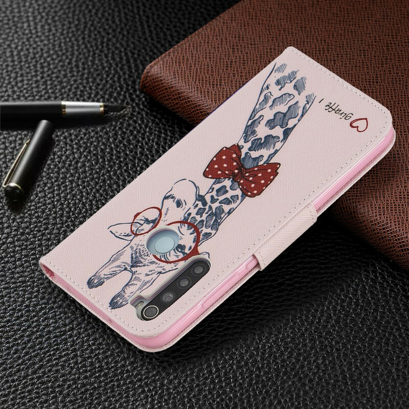 Housse Xiaomi Redmi Note 8 Girafe Intello