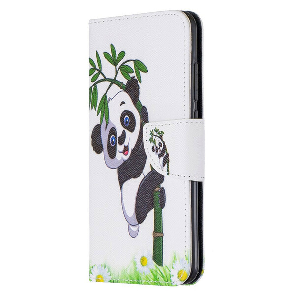 Housse Xiaomi Redmi Note 8 Panda sur le Bambou