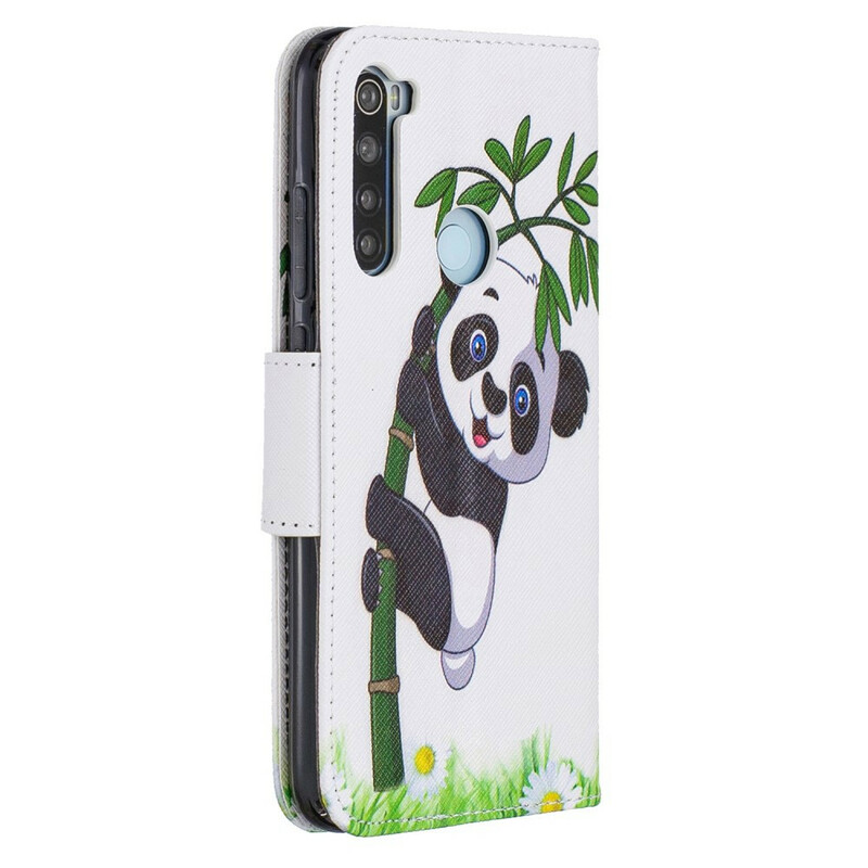 Housse Xiaomi Redmi Note 8 Panda sur le Bambou