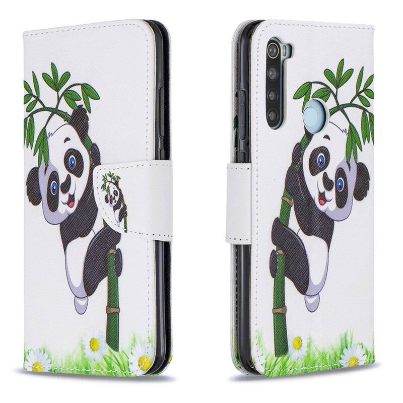 Housse Xiaomi Redmi Note 8 Panda sur le Bambou