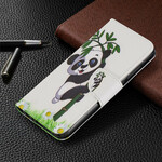 Housse Xiaomi Redmi Note 8 Panda sur le Bambou