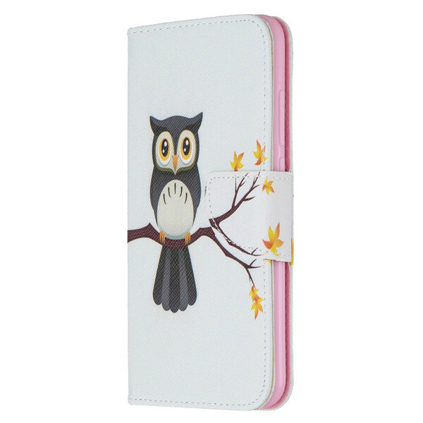 Housse Xaomi Redmi Note 8 Hibou Perché sur la Branche