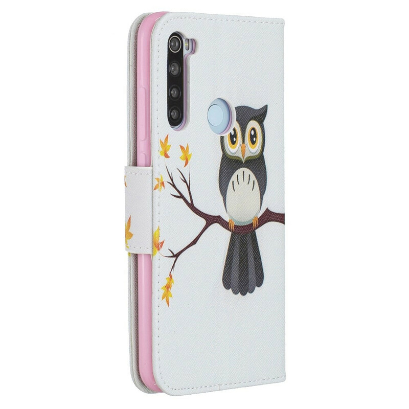 Housse Xaomi Redmi Note 8 Hibou Perché sur la Branche