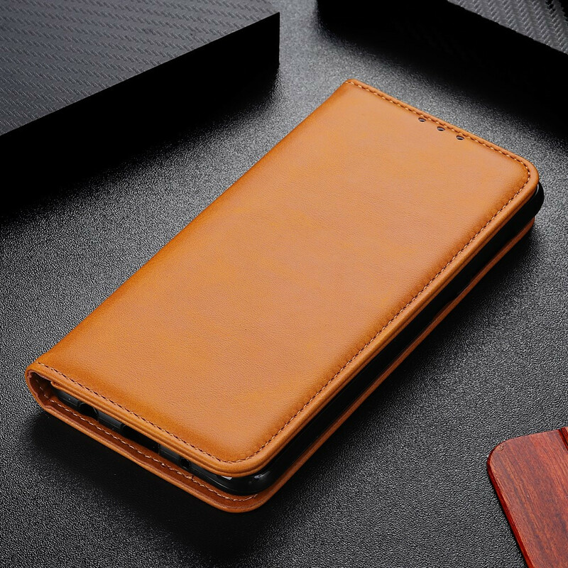 Flip Cover Xiaomi Redmi Note 8 Cuir Fendu Classique