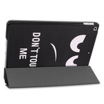 Smart Case iPad 10.2" (2019) Simili Cuir Don't Touch Me