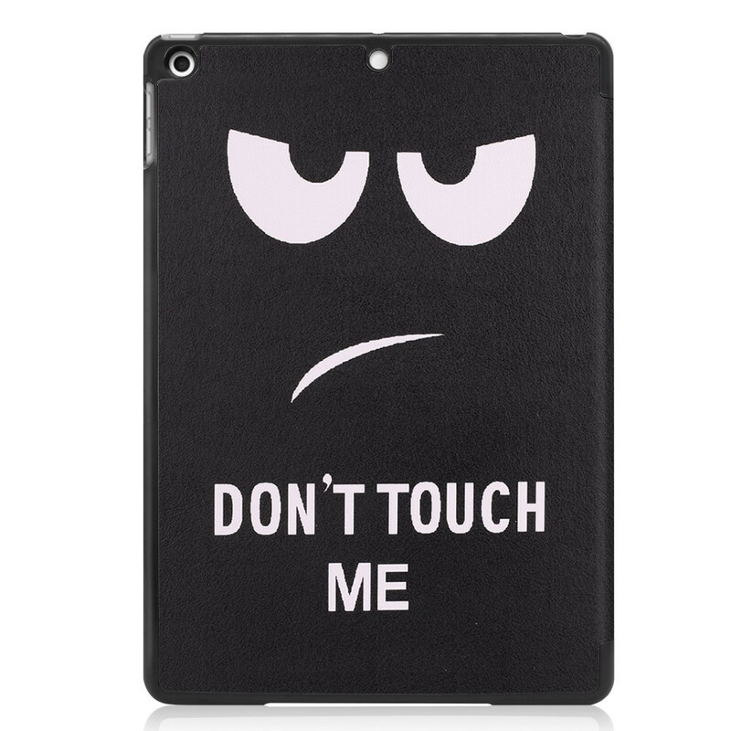 Smart Case iPad 10.2" (2019) Simili Cuir Don't Touch Me