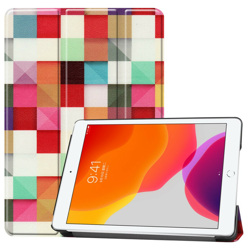 Smart Case iPad 10.2" (2019) Simili Cuir Arlequin