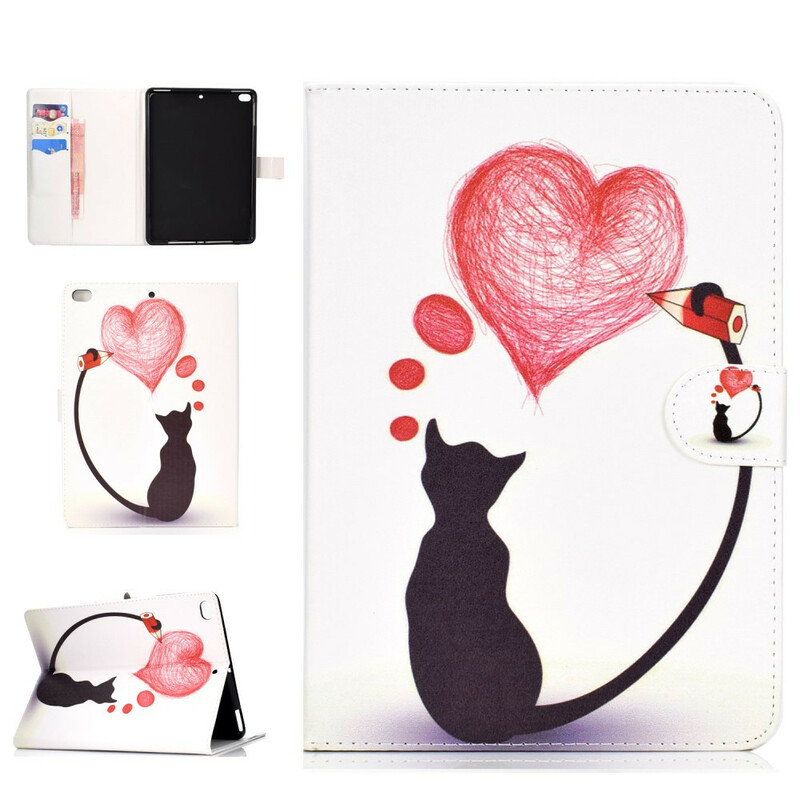 Housse iPad 10.2" (2019) / iPad Pro 10.5" (2017) Love Cat