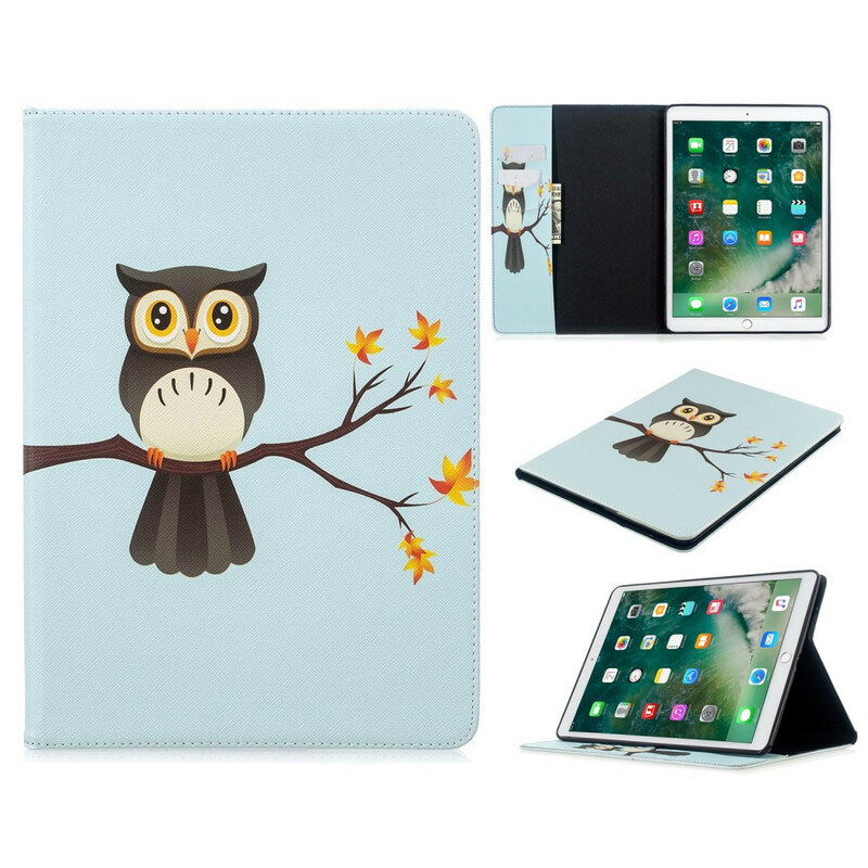 Étui iPad 10.2" (2019) Branche de Hibou